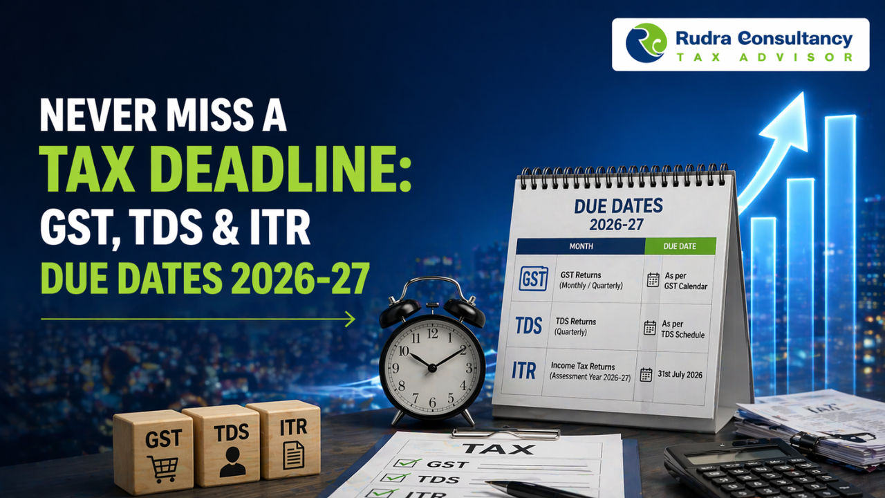GST TDS ITR due dates FY 2026-27