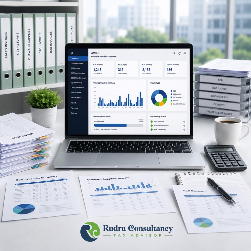 GSTR-1 Return Filing and Outward Supplies Statement Services in Ahmedabad