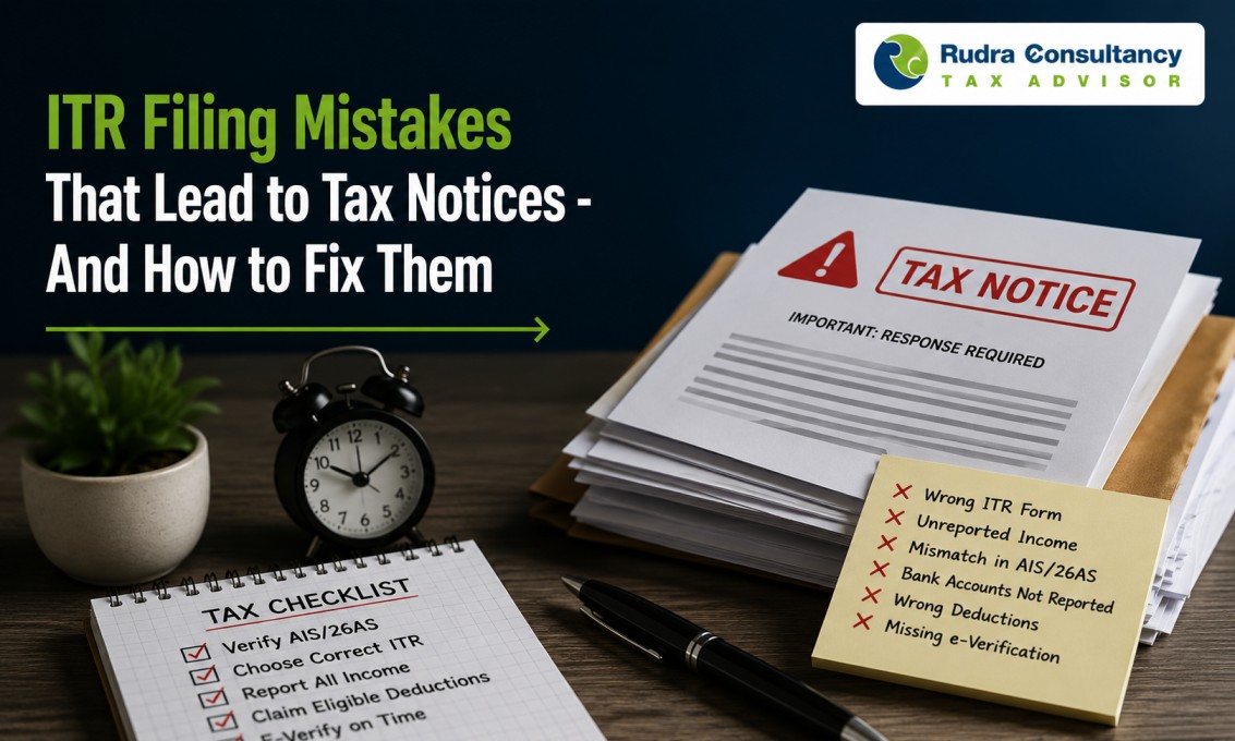 ITR filing mistakes that lead to tax notices – guide for Ahmedabad taxpayers